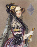 Acuarela que representa a la condesa Ada Lovelace en 1840 por Alfred Edward Chalon (1780–1860)